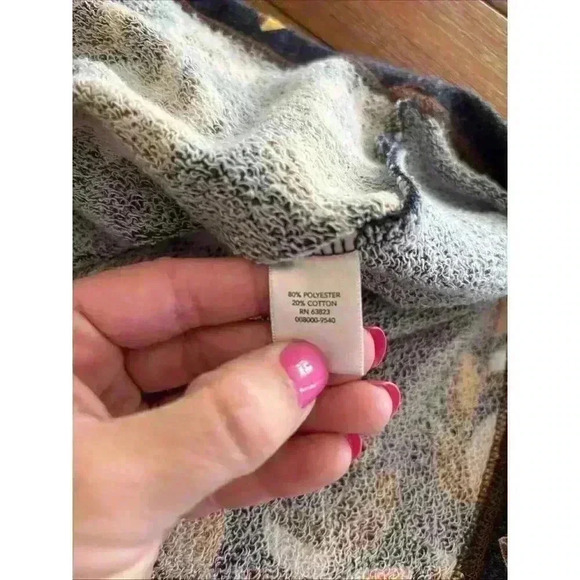 Cj Banks Leaf Blouse/ Sweatshirt 3/4 Sleeve Size 1X - Picture 10 of 11